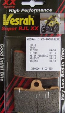 VESRAH VD-9038 SRJL-XX PAD KIT FOR BUELL 1125R