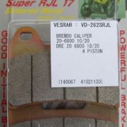 VESRAH VD-262 SRJL-17 BRAKE PAD KIT FOR BREMBO