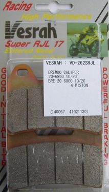 VESRAH VD-262 SRJL-17 BRAKE PAD KIT FOR BREMBO