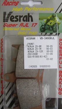 VESRAH VD-349 SRJL-17 BRAKE PAD KIT FOR KAWASAKI