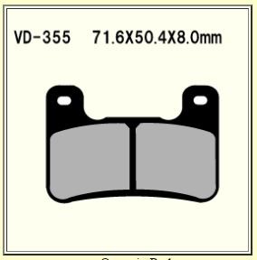 VESRAH VD-355 RJL-XX BRAKE PAD KIT FOR SUZUKI