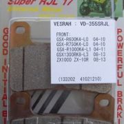 VESRAH VD-355 RJL-17 BRAKE PAD KIT FOR SUZUKI