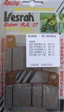 VESRAH VD-355 RJL-17 BRAKE PAD KIT FOR SUZUKI