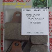 VESRAH VD-9011 SRJL-17 BRAKE PAD KIT FOR BREMBO