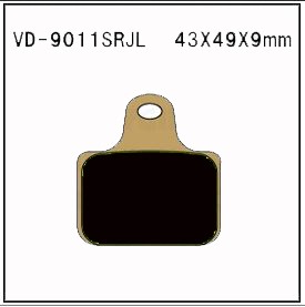 VESRAH VD-9011 SRJL-17 BRAKE PAD KIT FOR BREMBO