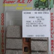 VESRAH VD-969/2 SRJL-17 BRAKE PAD KIT FOR BREMBO