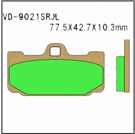 VESRAH VD-9021 SRJL-17 BRAKE PAD KIT FOR BREMBO