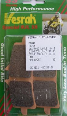 VESRAH VD-9031 RJL SS BRAKE PAD KIT FOR SUZUKI