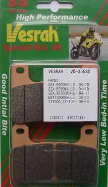 Vesrah VD-355 RJL-SS:Suzuki GSXR 600 /750 /1000 (04-09), Kawasaki ZX-10R (08-15)