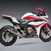 Yoshimura R-77 Race Series Exhaust System with Carbon Fiber Cannister for 2014-2018 Honda CBR500R