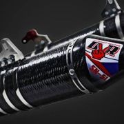 DVR Dual Stainless / Carbon Exhaust System For Honda CRF 450 2017 – 2020