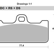 SBS Dual Sinter Brake Pads- Brembo Racing Calipers – 711DS