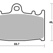 SBS Dual Carbon Brake Pads- Beringer/ Kawasaki/ Suzuki – 631DC