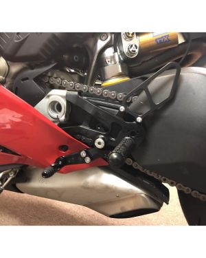 Woodcraft Adjustable Rearsets Kit – Ducati Panigale V4 / V4S / V4R