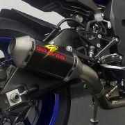 Graves Motorsports Yamaha R1 Full Titanium Exhaust System with Carbon Fiber 200mm Silencer