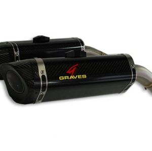 Graves Motorsports LINK R1 Cat Back Slip-on Titanium Exhaust Yamaha R1 2009-2014