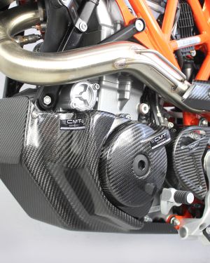 CMT Compositi Carbon Fiber Skidplate for KTM 690s and Husqvarna 701s