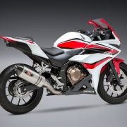 Yoshimura R-77 Race Series Exhaust System with Stainless Steel Cannister for 2014-2018 Honda CBR500R