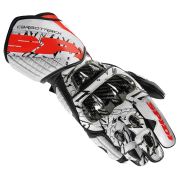 Spidi Carbo Track Replica Leather Gloves – White