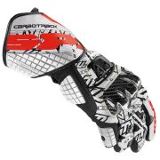 Spidi Carbo Track Replica Leather Gloves – White