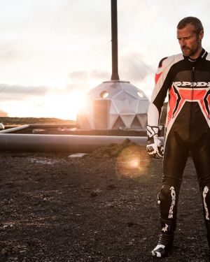 Spidi Warrior 2 Wind Pro Leather Race Suit – Black / White