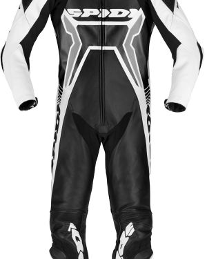 Spidi Warrior 2 Wind Pro Leather Race Suit – Black / White