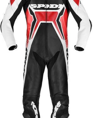 Spidi Warrior 2 Wind Pro Leather Race Suit – Red / Black