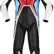 Spidi Warrior 2 Wind Pro Leather Race Suit – Red /  Light Blue