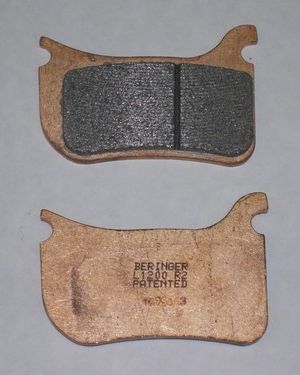 Beringer 1200R2 Racing Pad Set for 4R01A and 4R11A Radial 4 Piston Caliper