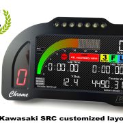 i2M Chrome PLUS Full Color 5″ LCD Dash & GPS Lap Timer –  Plug & Play – 2016-2019 Kawasaki ZX-10R