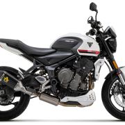 Arrow Full RACE System with Veloce Aluminum “DARK” silencer – Triumph Trident 660 (2022-2023)