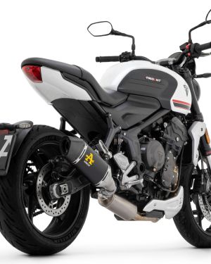 Arrow Full RACE System with Veloce Aluminum “DARK” silencer – Triumph Trident 660 (2022-2023)