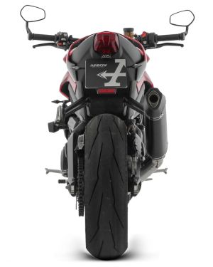 Arrow Full RACE System with Veloce Aluminum “DARK” silencer – Triumph Street Triple 765 RS (2023+)