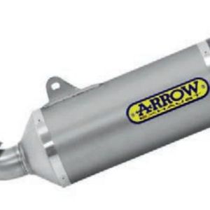 Arrow Race-Tech Aluminum "Dark" Silencer with Carbon End Cap - 2020+ KTM 890 Duke R