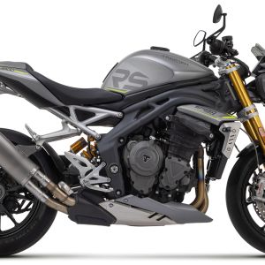 Arrow Race-Tech Aluminum "DARK" Silencer w/ Carbon end cap - Triumph Speed Triple 1200 RS (2021-2023)