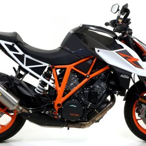 Arrow Race-Tech Titanium Slip On Muffler w/ Carbon Fiber End Cap - 2014-2019 KTM SuperDuke R 1290
