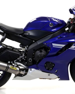 Arrow Thunder Titanium Silencer w/ Carbon Fiber End Cap – Yamaha YZF-R6 (2017-2023)