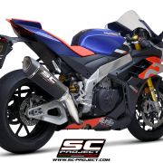 SC-Project SC1-R Carbon Fiber / Titanium Slip-On LONG – Aprilia RSV4 1100 / Tuono / Factory (2021-2023)