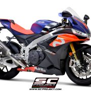 SC-Project SC1-R Carbon Fiber / Titanium Slip-On LONG – Aprilia RSV4 1100 / Tuono / Factory (2021-2023)