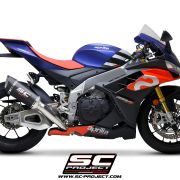 SC-Project SC1-R Carbon Fiber / Titanium Slip-On SHORT – Aprilia RSV4 1100 / Tuono / Factory (2021-2023)