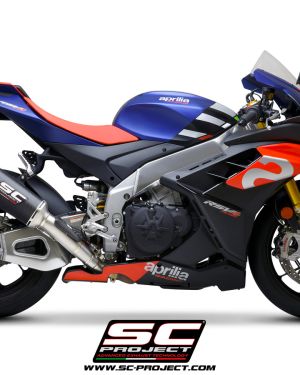 SC-Project SC1-R Carbon Fiber / Titanium Slip-On SHORT – Aprilia RSV4 1100 / Tuono / Factory (2021-2023)