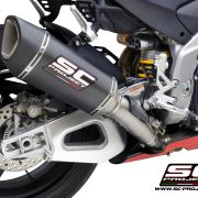 SC-Project SC1-R Carbon Fiber / Titanium Slip-On SHORT – Aprilia RSV4 1100 / Tuono / Factory (2021-2023)