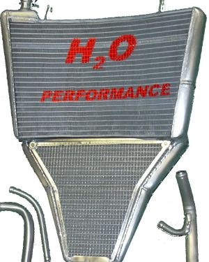 H2O Performance Oversize Radiator and Oil Cooler kit – (2003 – 2005) Yamaha YZF-R6