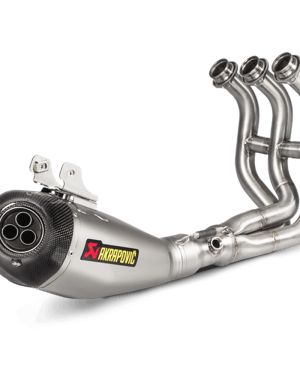 Akrapovic ‘Racing Line’ Full Exhaust System with Carbon Fiber End Cap 14-18 Yamaha FZ-09