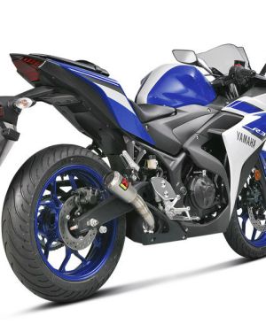 Akrapovic Racing Stainless Steel Slip-On Muffler – Yamaha YZF-R3 2015-2018