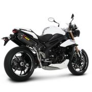 Akrapovic Racing Carbon Fiber Slip-On Mufflers – Triumph Speed Triple R 2011-2015