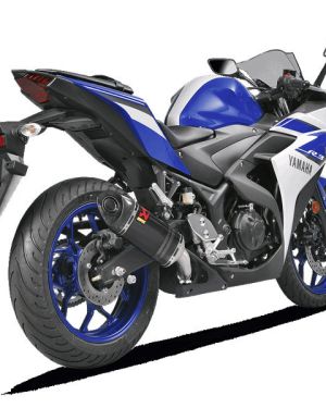 Akrapovic Racing Carbon Fiber Slip-On Exhaust – Yamaha YZF-R3 2015-2018