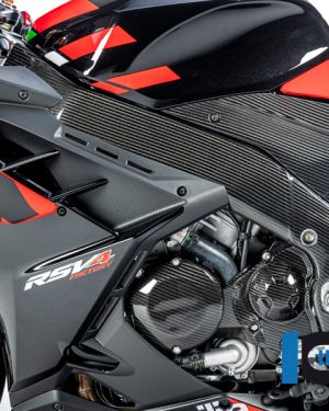 Ilmberger Carbon Fiber Left side Frame Cover for Aprilia RSV4 / Tuono (2021-2022) – Gloss