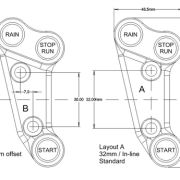 Bike Sport Developments – Plug and Play Start / Kill / Rain Switch – Ducati Panigale 899 / 959 / 1199 / 1299 (standard 32mm bolt spacing)