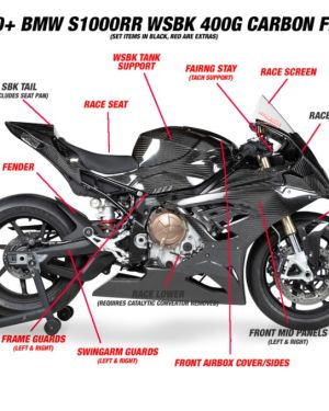 AP Carbon Line 200g Carbon Fiber Race Bodywork (Standard Weave) – Race Front Fender – 2020-21 BMW S1000RR